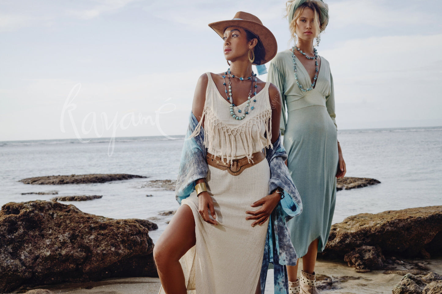 Boho summer dress with tassels