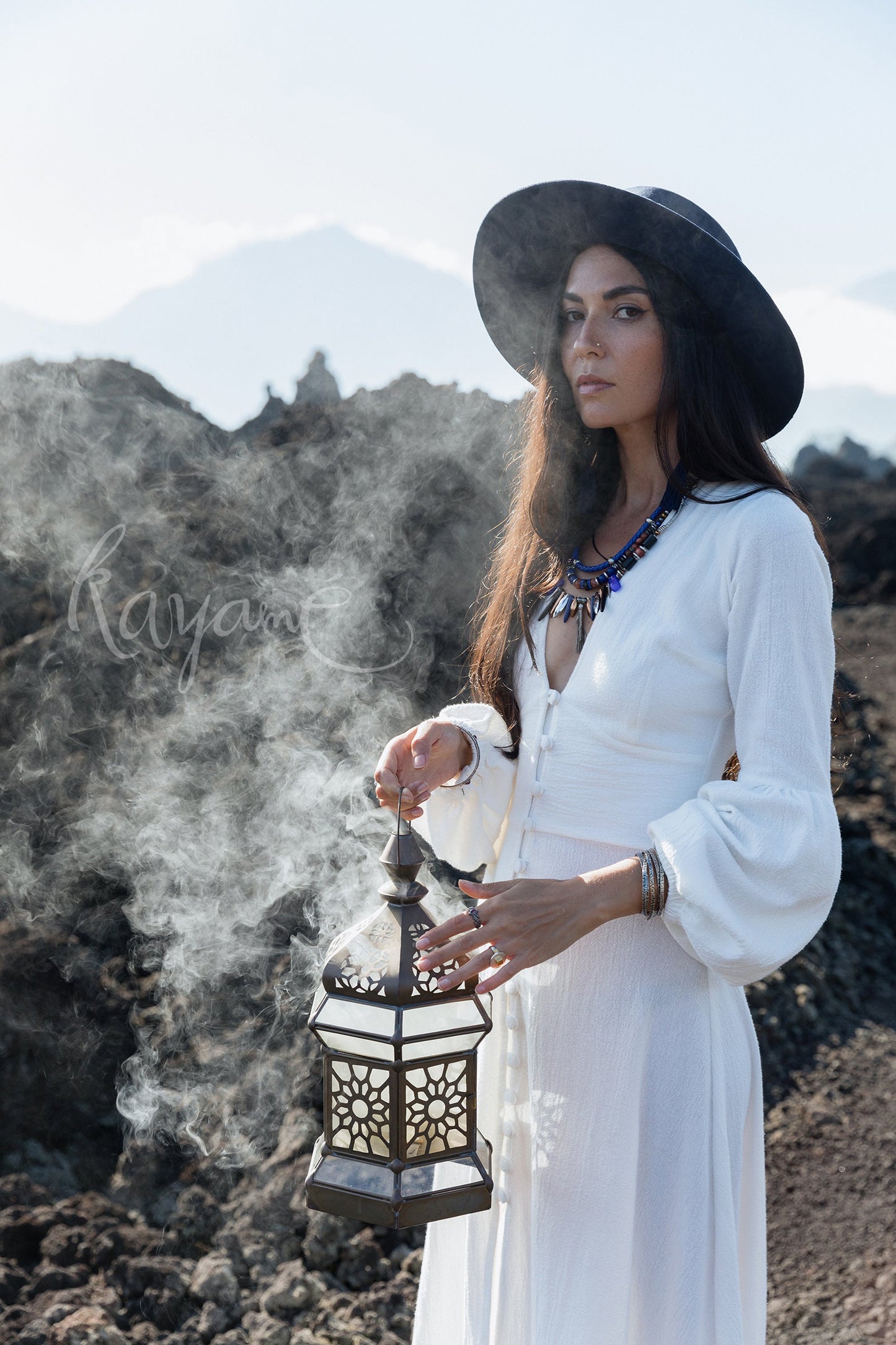 White priestess dress