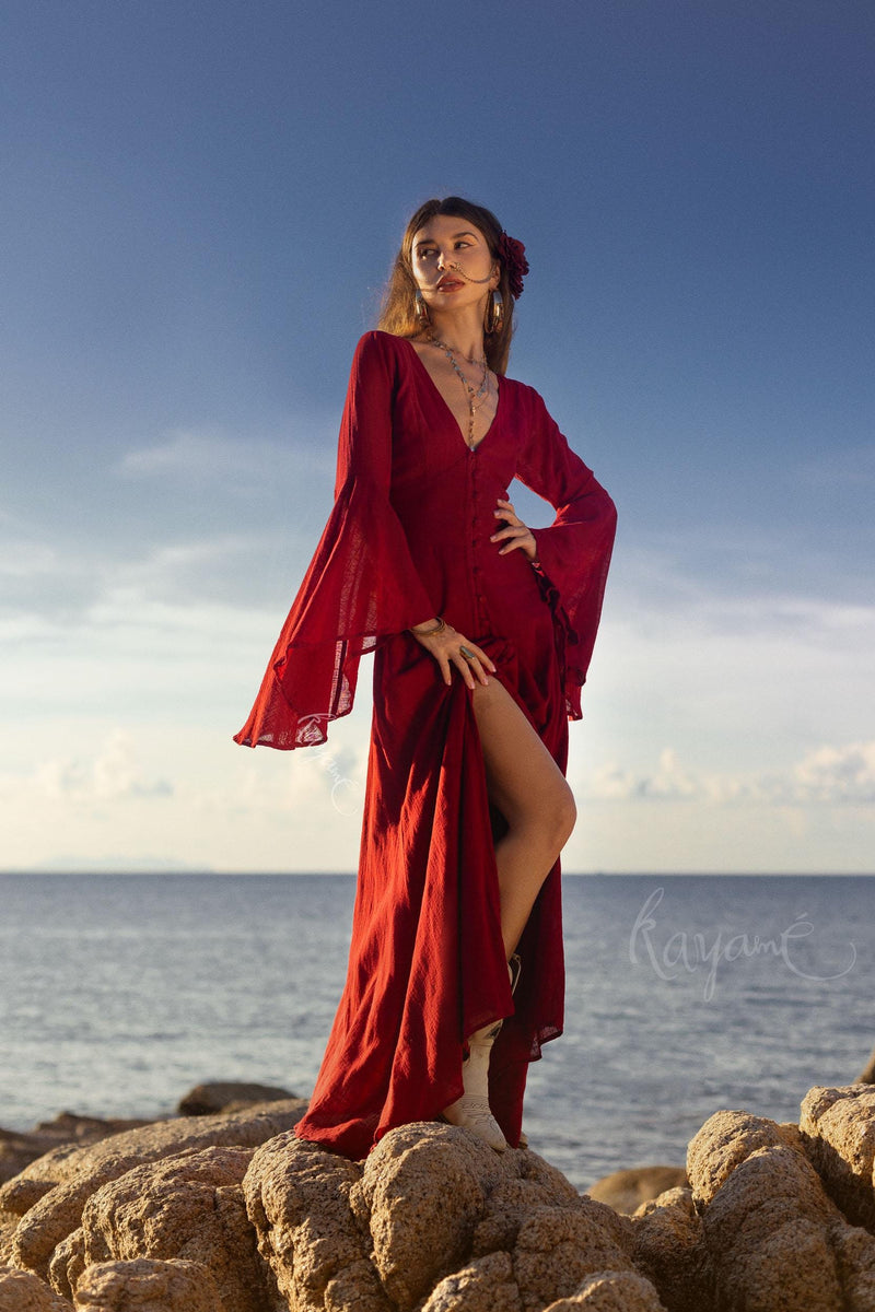 Red Elven Dress