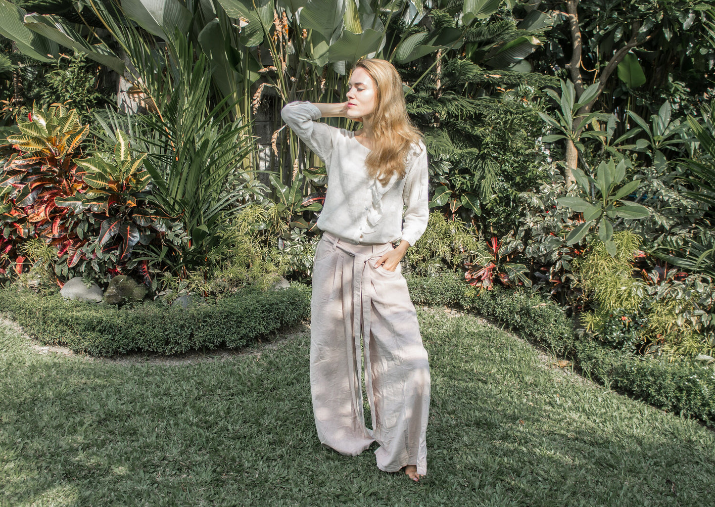 Palazzo nomad pants | Dusty rose