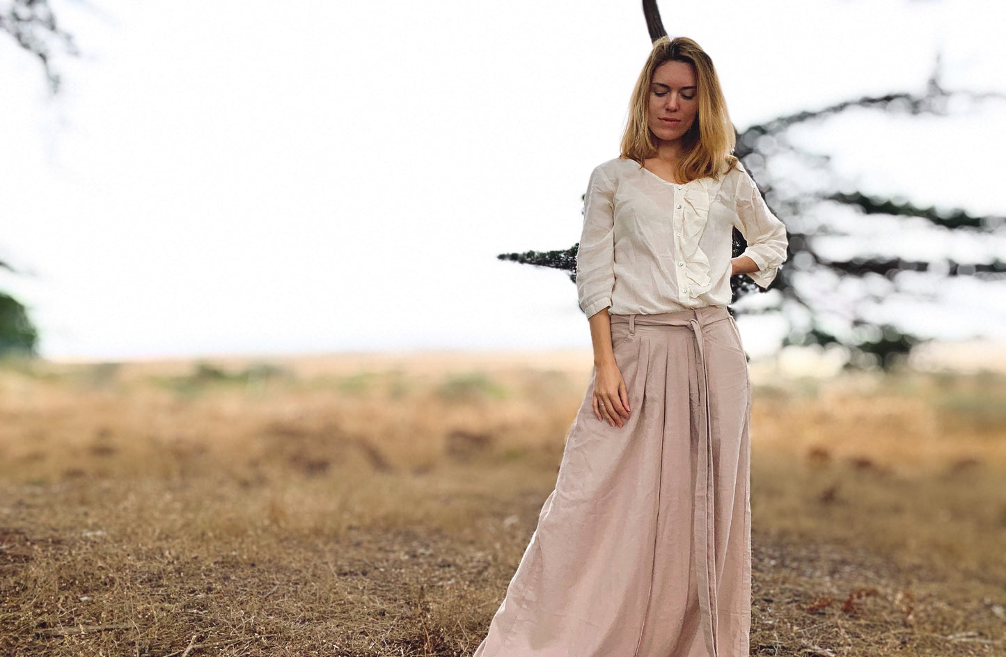 Palazzo nomad pants | Dusty rose