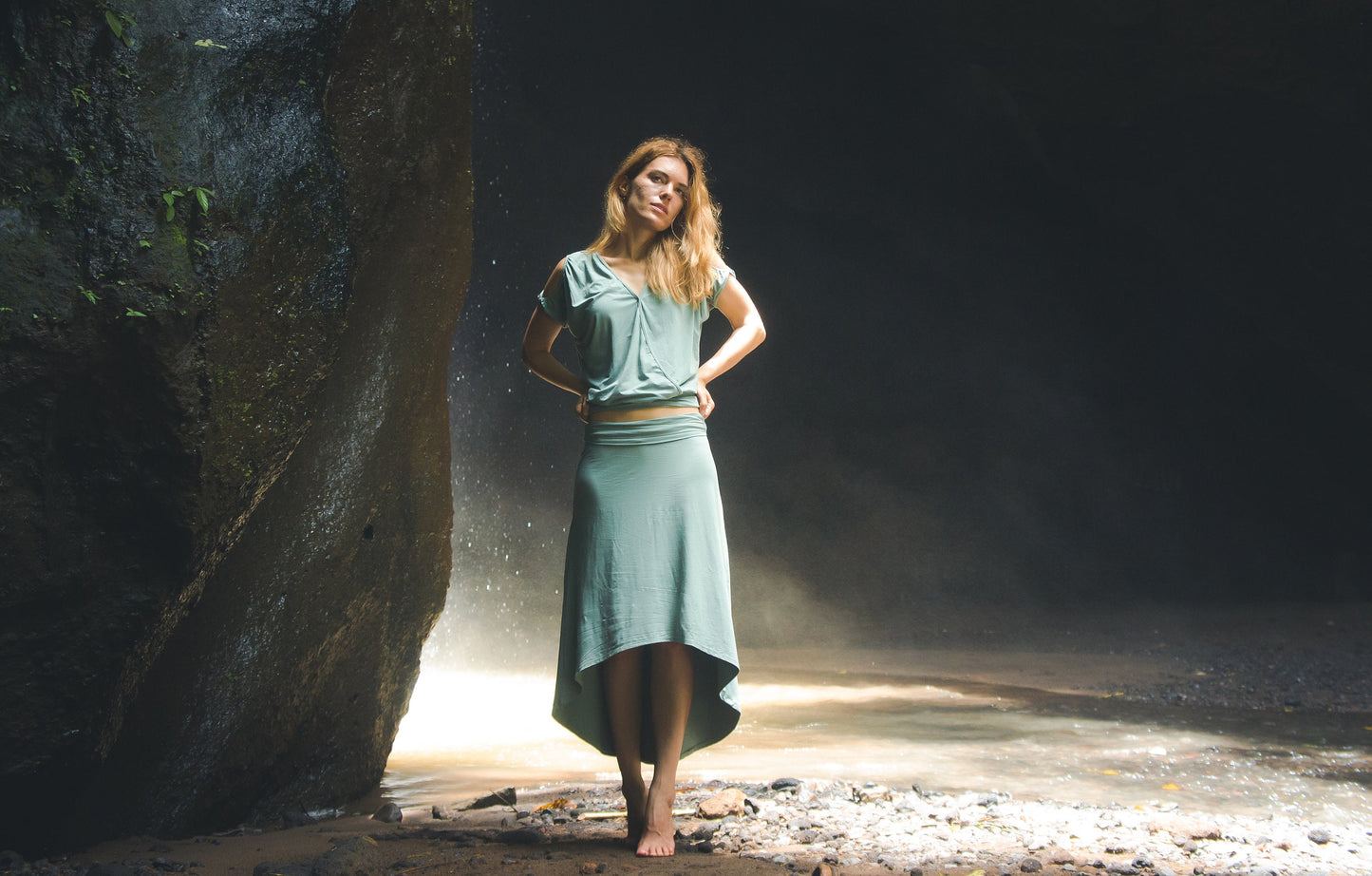 Top + Skirt | Moss