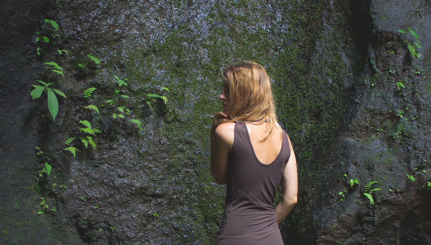 Jersey asymmetrical dress