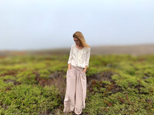 Palazzo nomad pants | Dusty rose