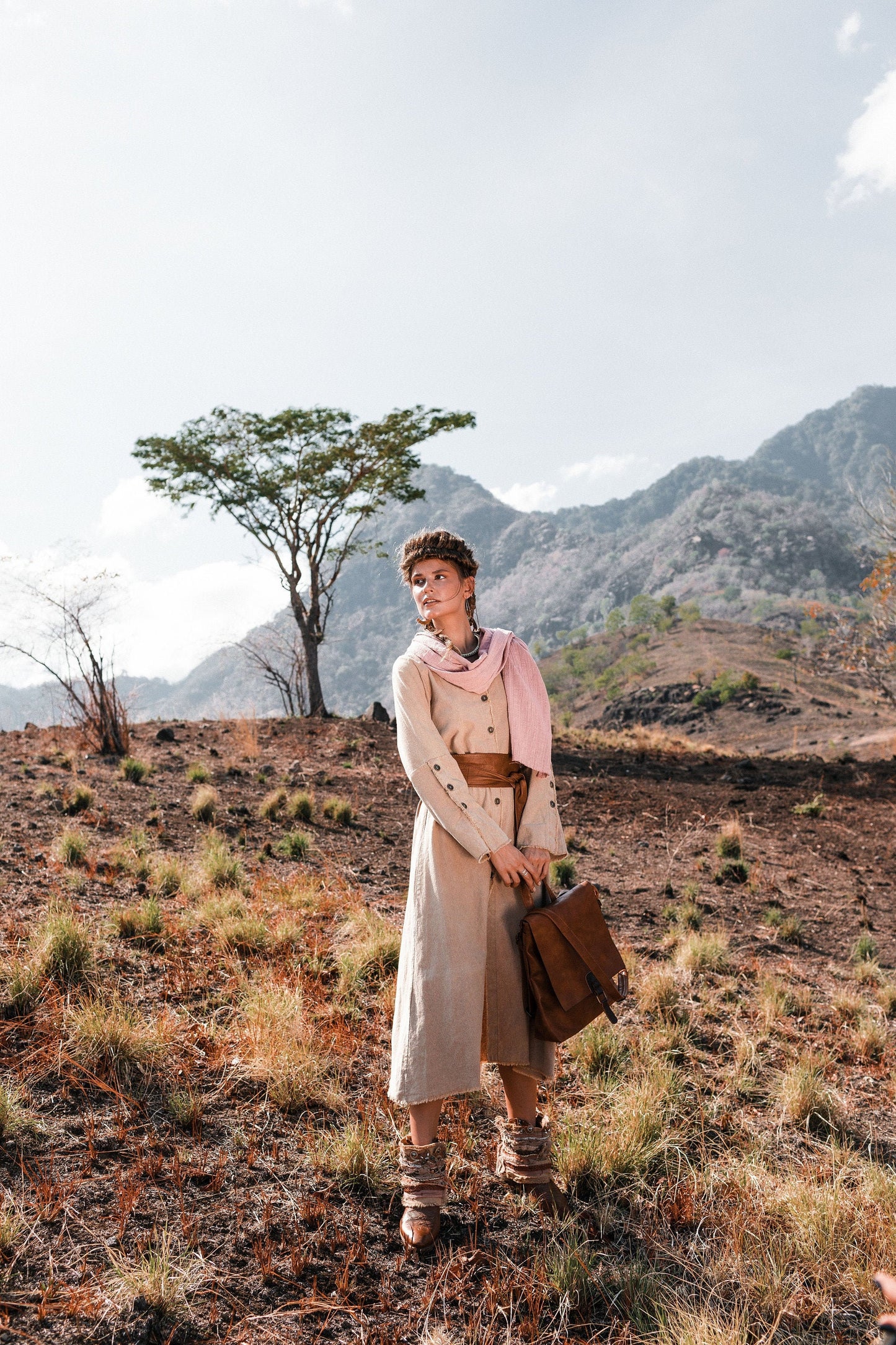 Bohemian summer coat | Ochre