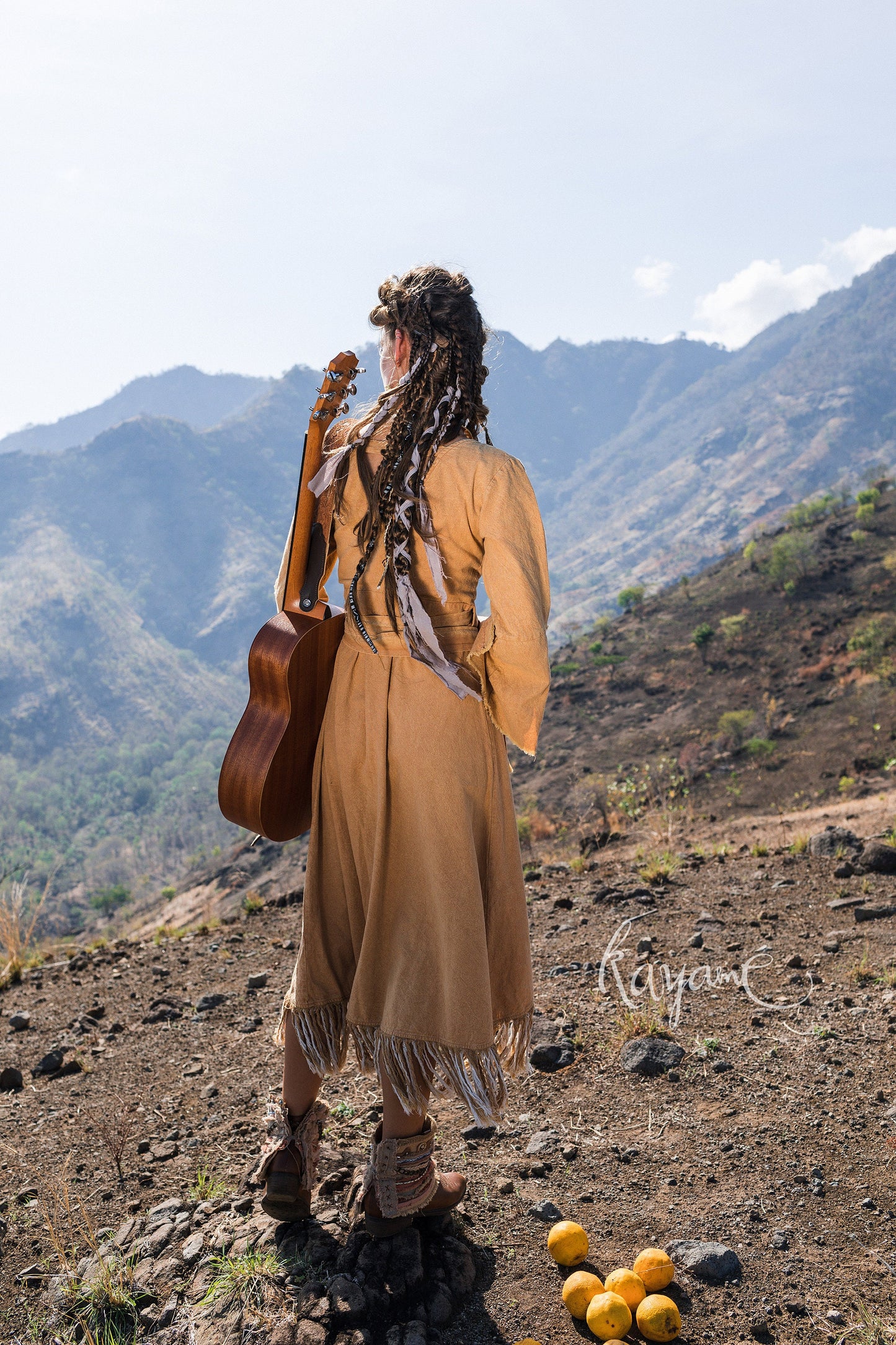 Wild at heart wrap dress with tassels | Ochre