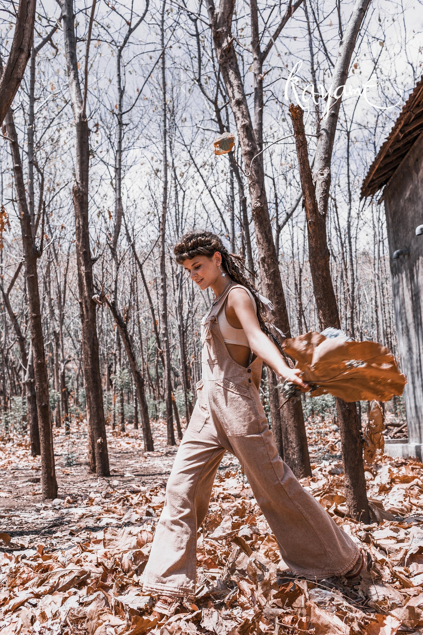 Wide leg jumpsuit | Dusty rose