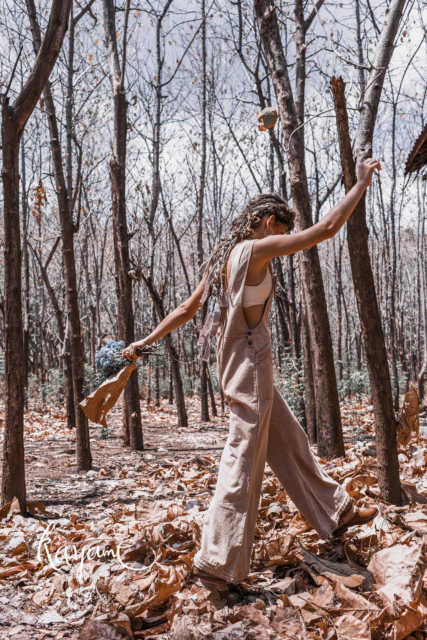 Wide leg jumpsuit | Dusty rose