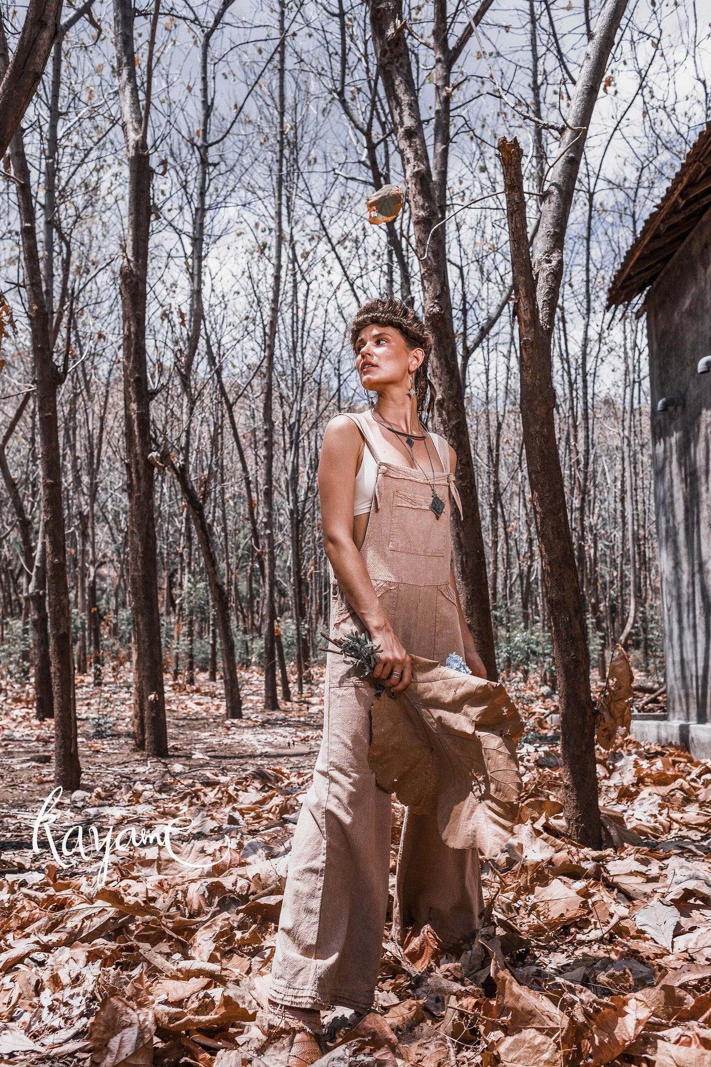 Wide leg jumpsuit | Dusty rose