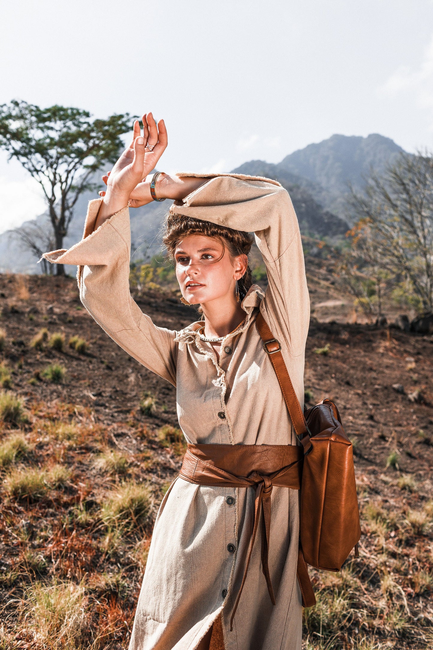 Bohemian summer coat | Ochre