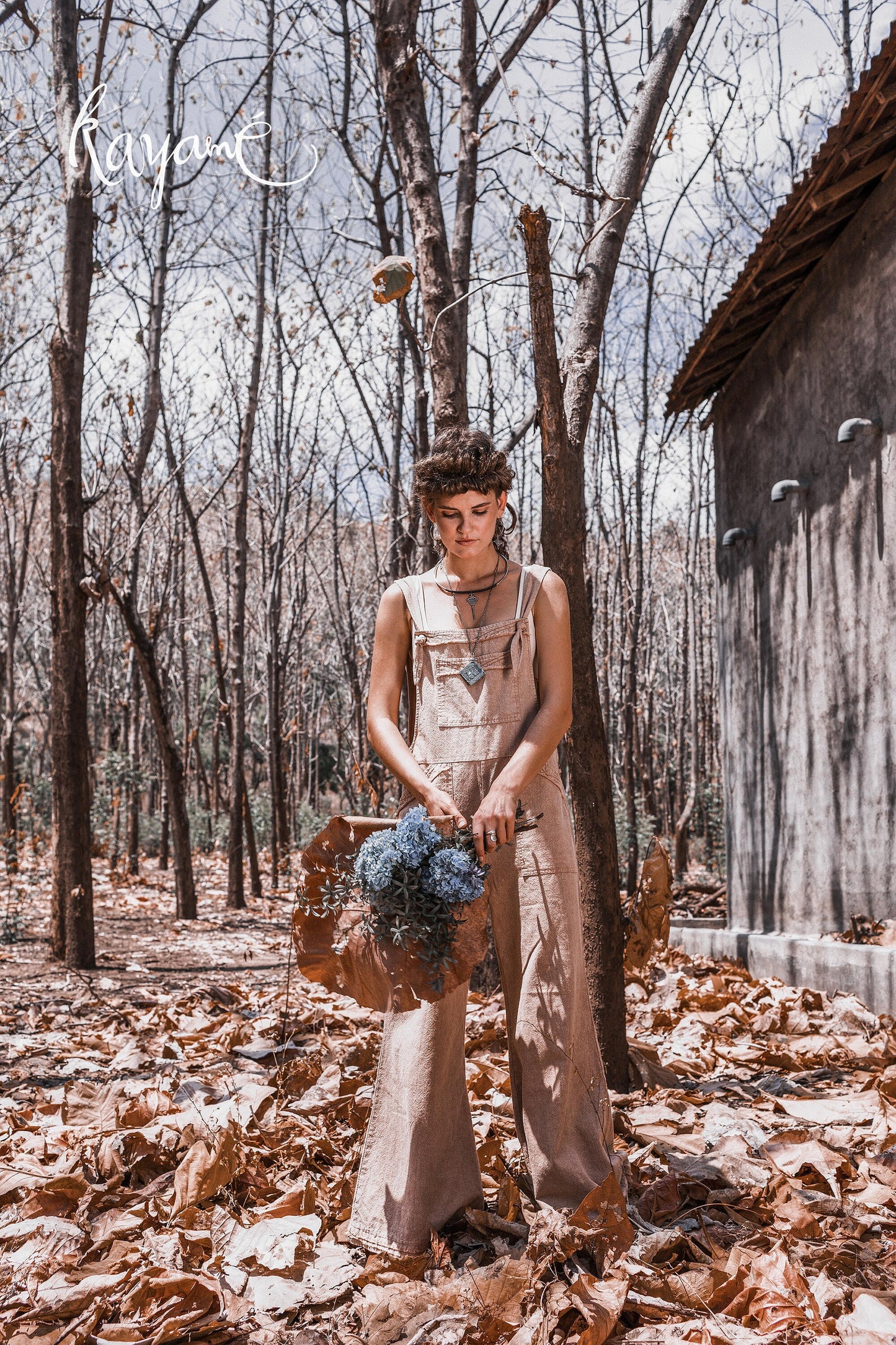 Wide leg jumpsuit | Dusty rose