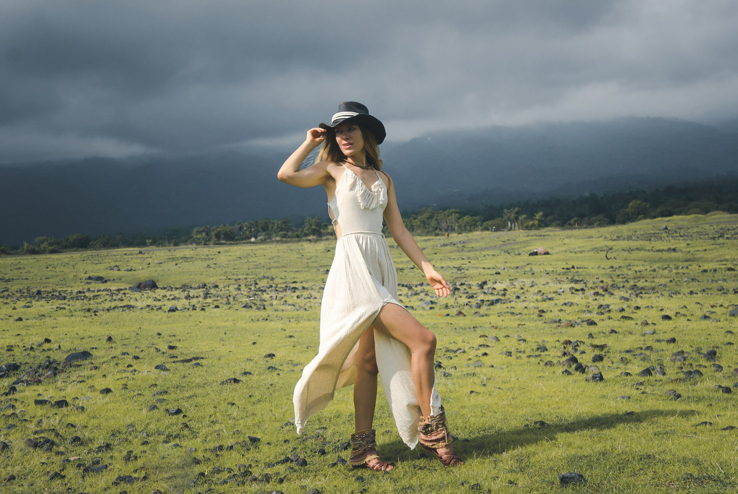 White tribal dress