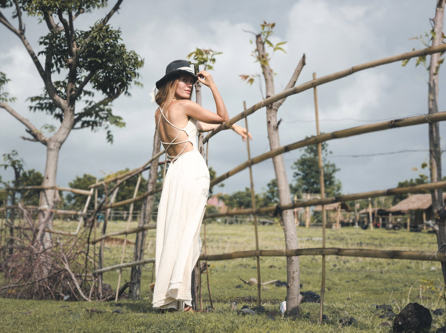 White tribal dress
