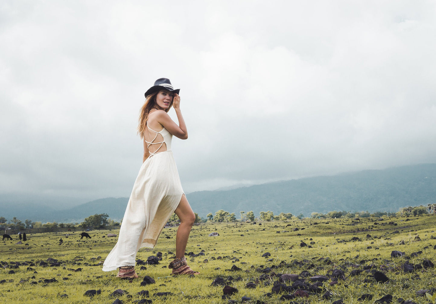 White tribal dress