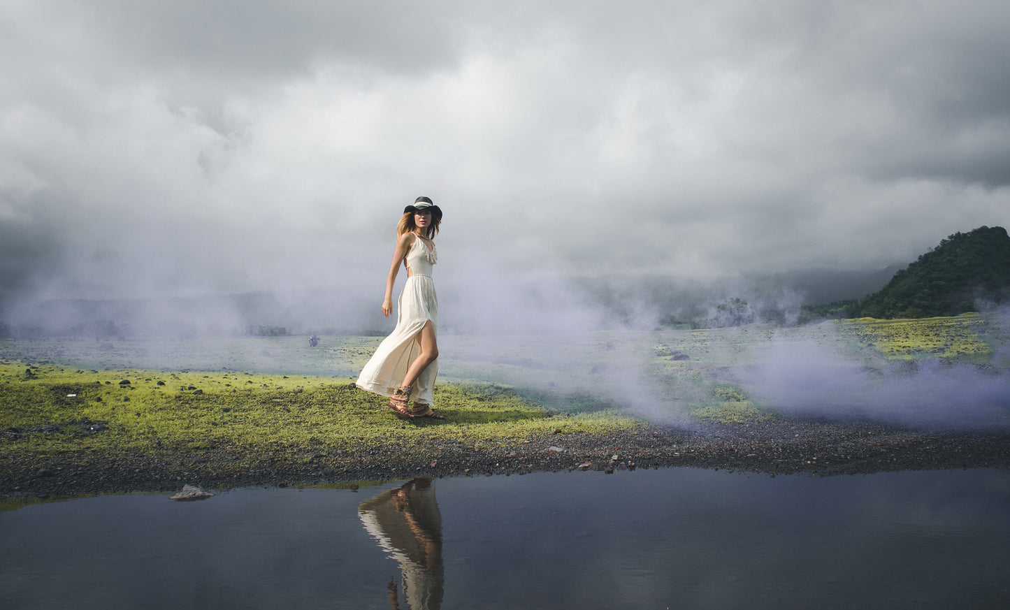 White tribal dress