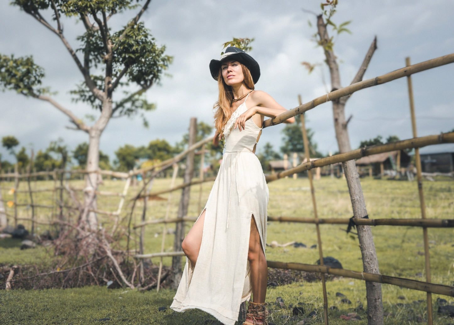 White tribal dress
