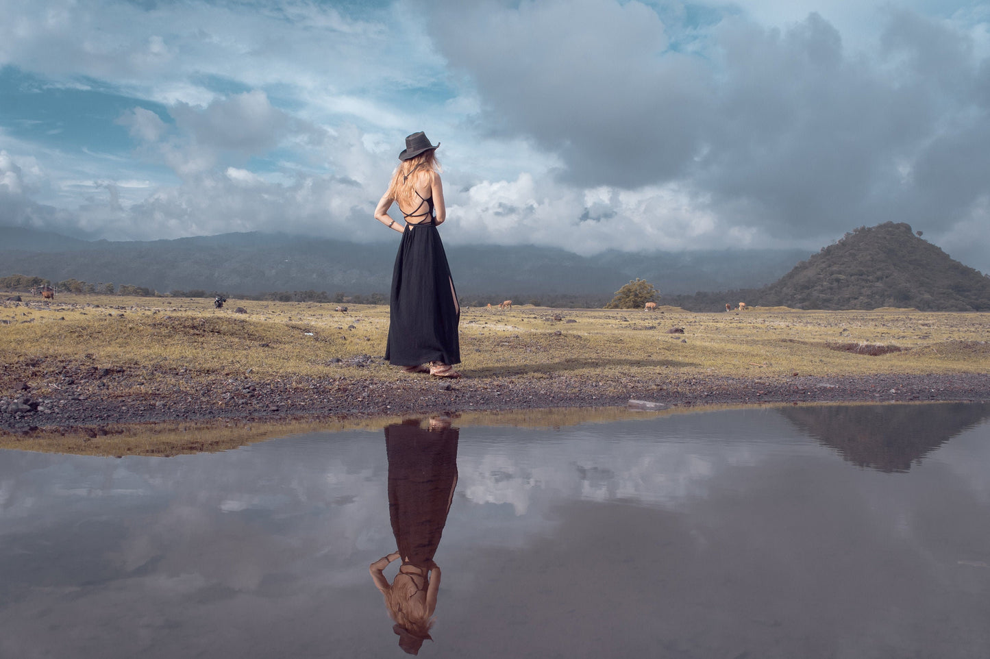 Black tribal dress