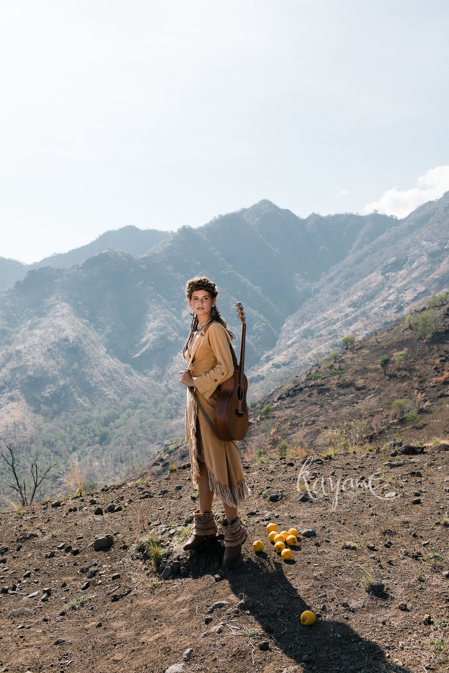 Wild at heart wrap dress with tassels | Ochre