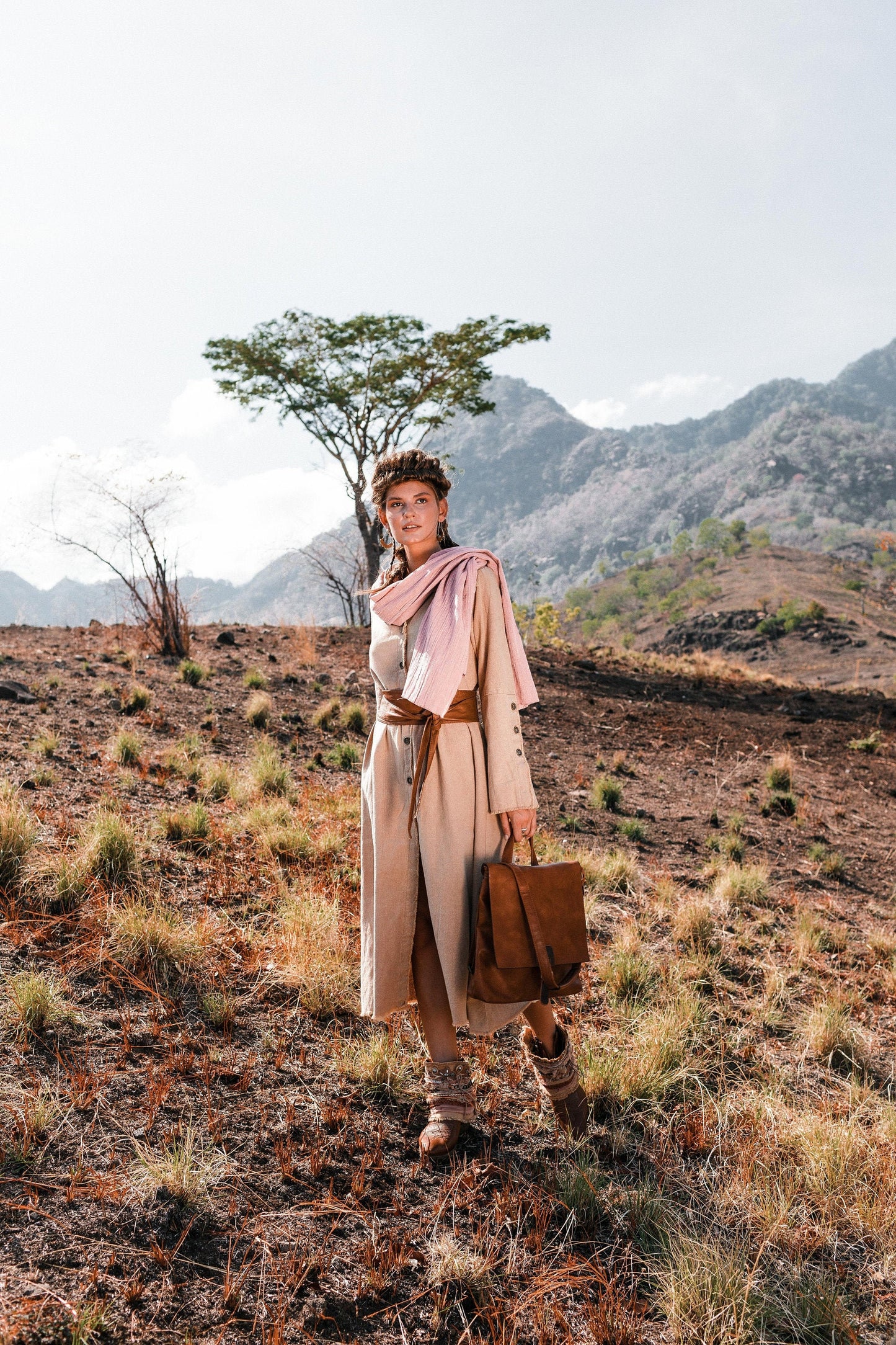 Bohemian summer coat | Ochre