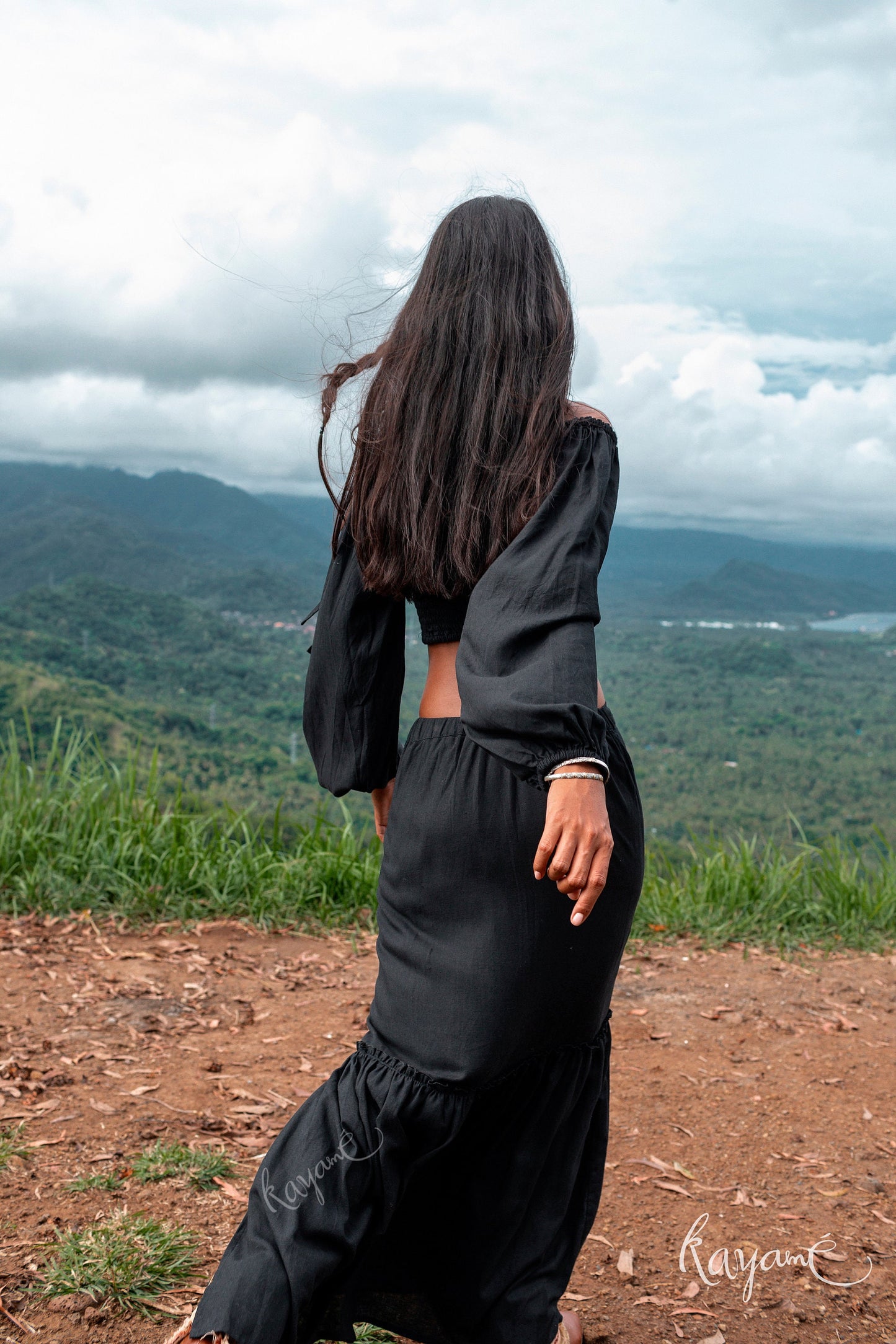 Skirt + corset top | Black