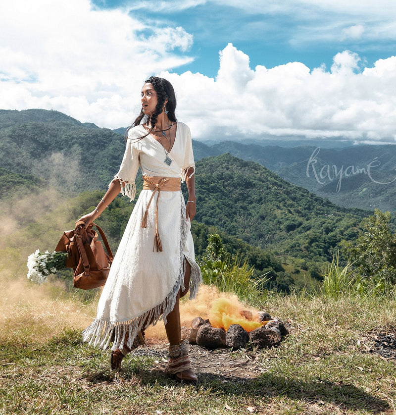 Boho Goddess Maxi Dress | Natural