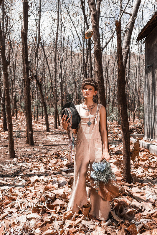 Wide leg jumpsuit | Dusty rose