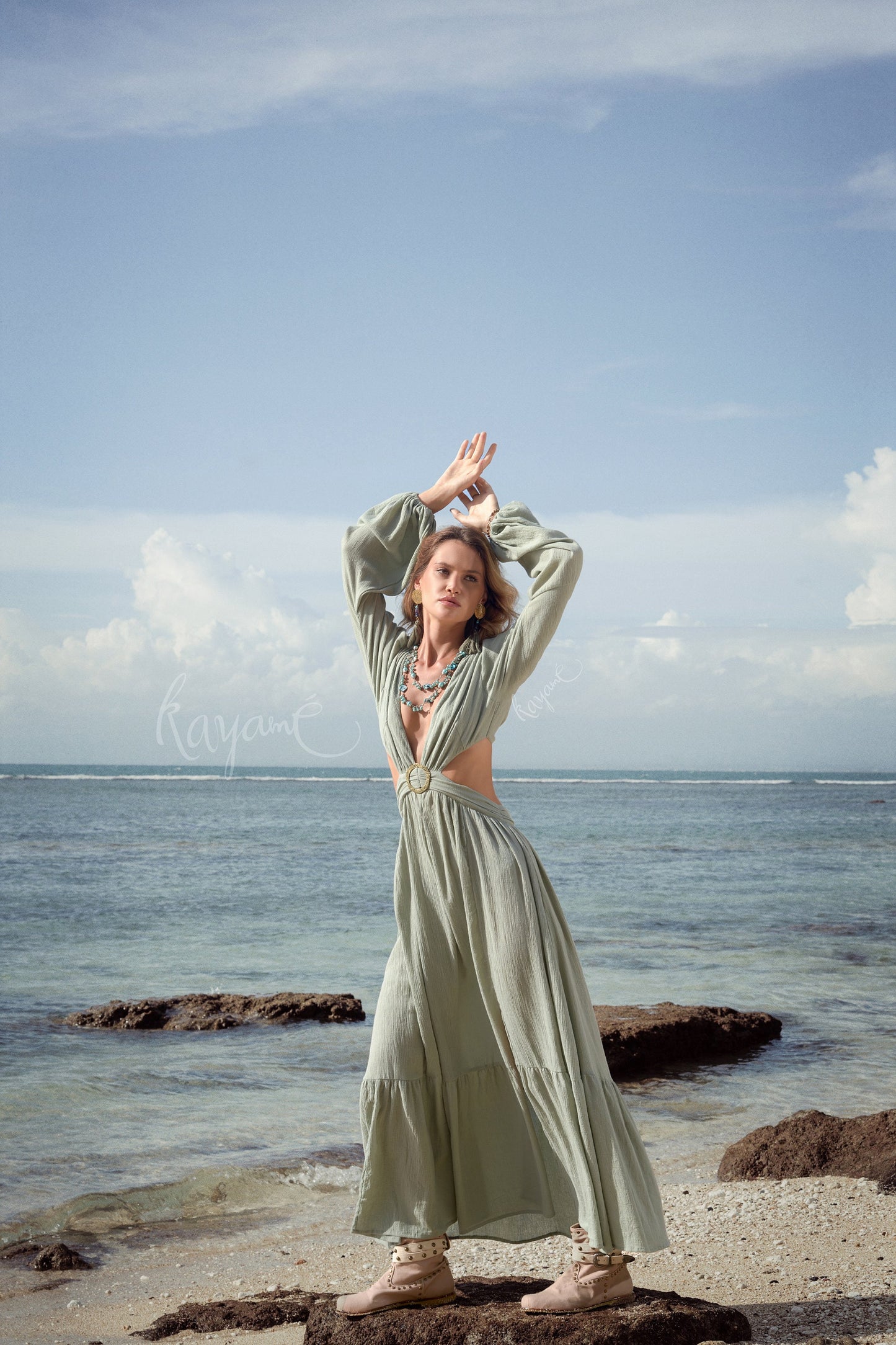 Sage green bridesmaid dress