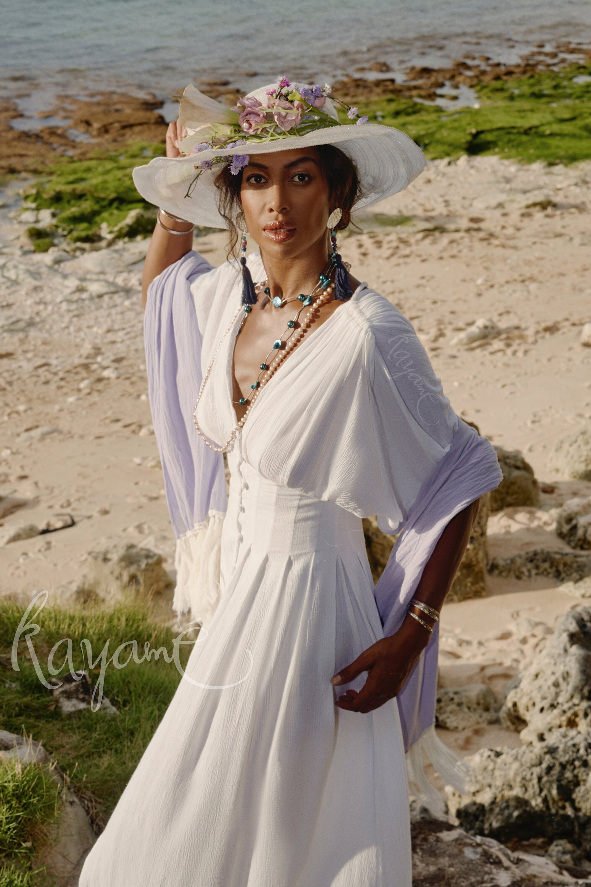 White greek goddess dress Kayame White greek goddess dress Kayame