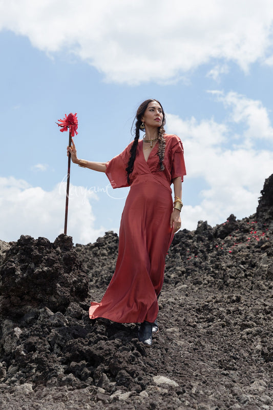 Silk goddess dress