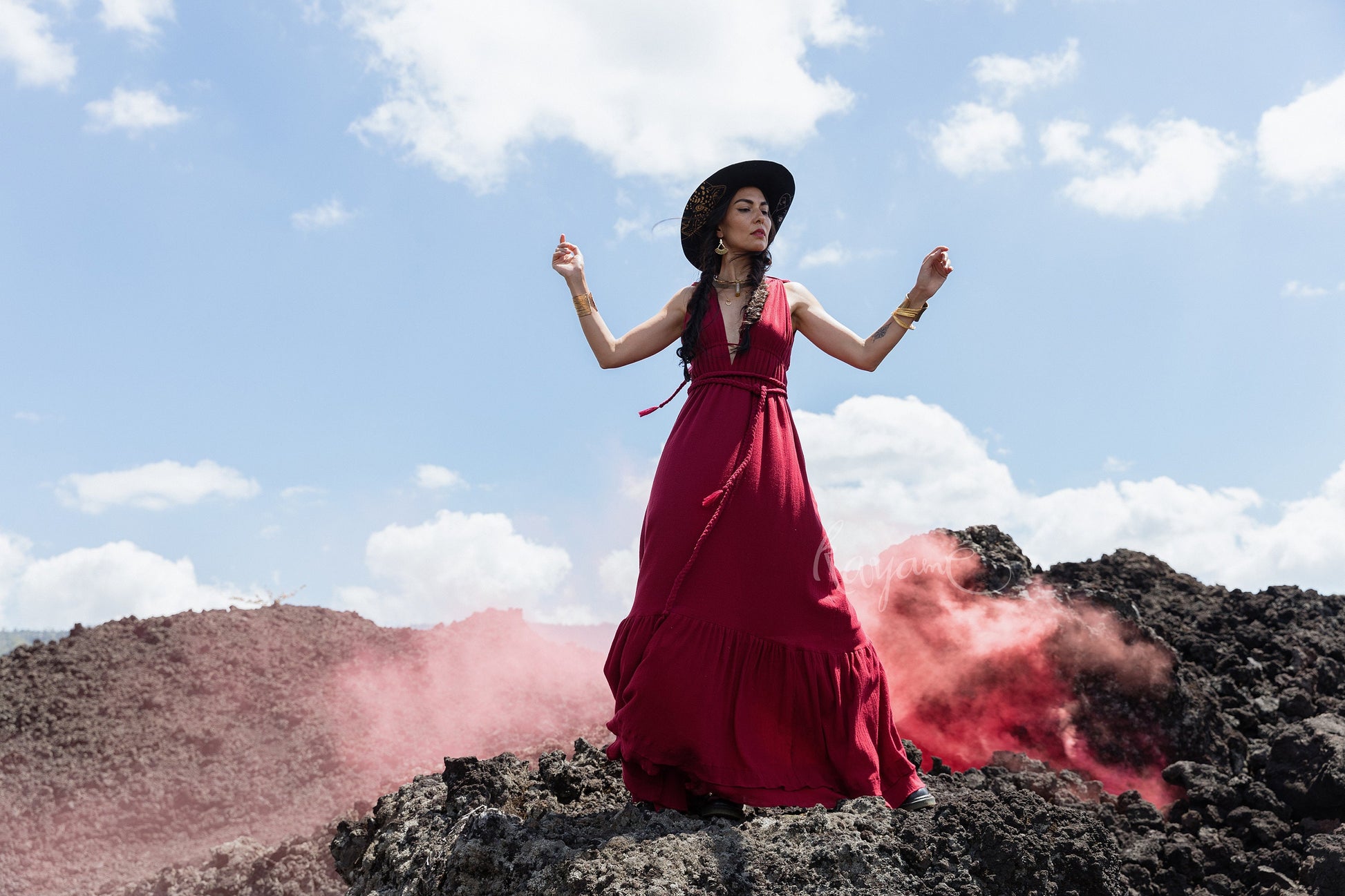 goddess red dress Wine Red Ritual Priestess Gown, Organic Cotton Greek Goddess Dress, Sacred Dance