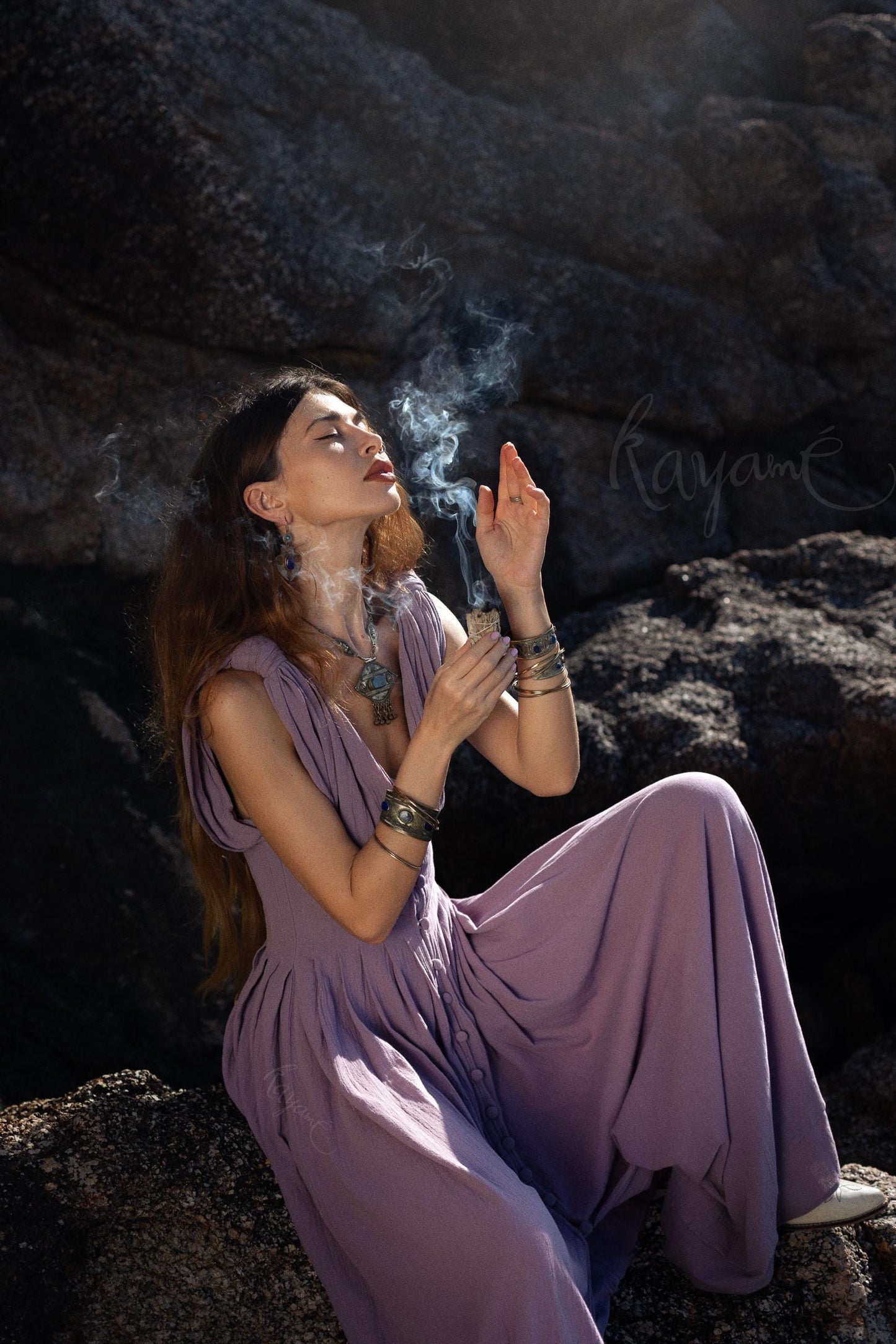 Greek goddess purple dress