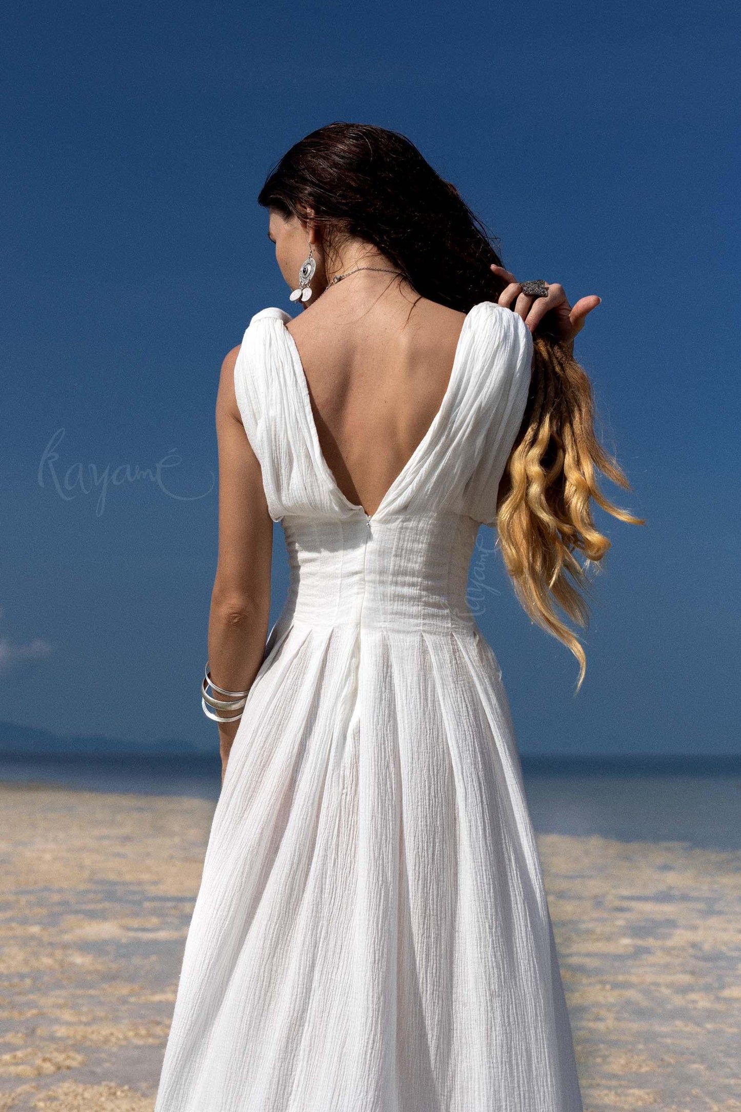 WHITE GODDESS DRESS • Goddess dress • Greek goddess dress • Boho wedding dress • Grecian dress • White maxi dress • White cotton