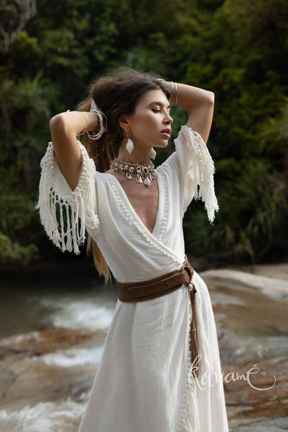 BOHO BELT 2 Colors: Brown & Grey • Women vegan leather belt • Vegan belt • Vegan leather belt • Women wide belt • Western belt