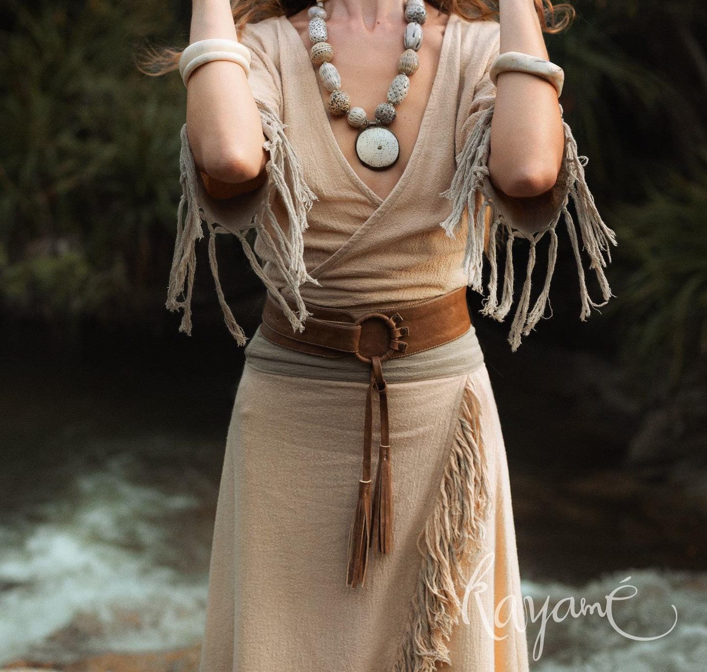 BOHO BELT 2 Colors: Brown & Grey • Women vegan leather belt • Vegan belt • Vegan leather belt • Women wide belt • Western belt