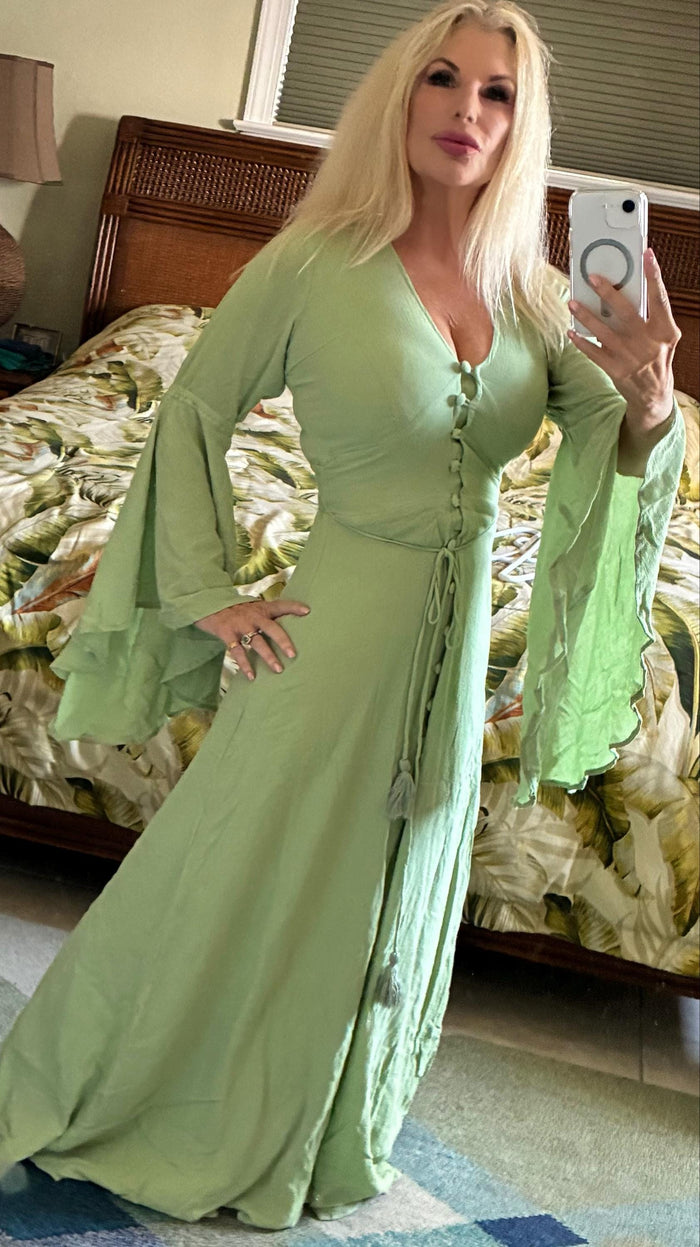 Kayame review photo — Miraj, Green Elven Goddess Dress