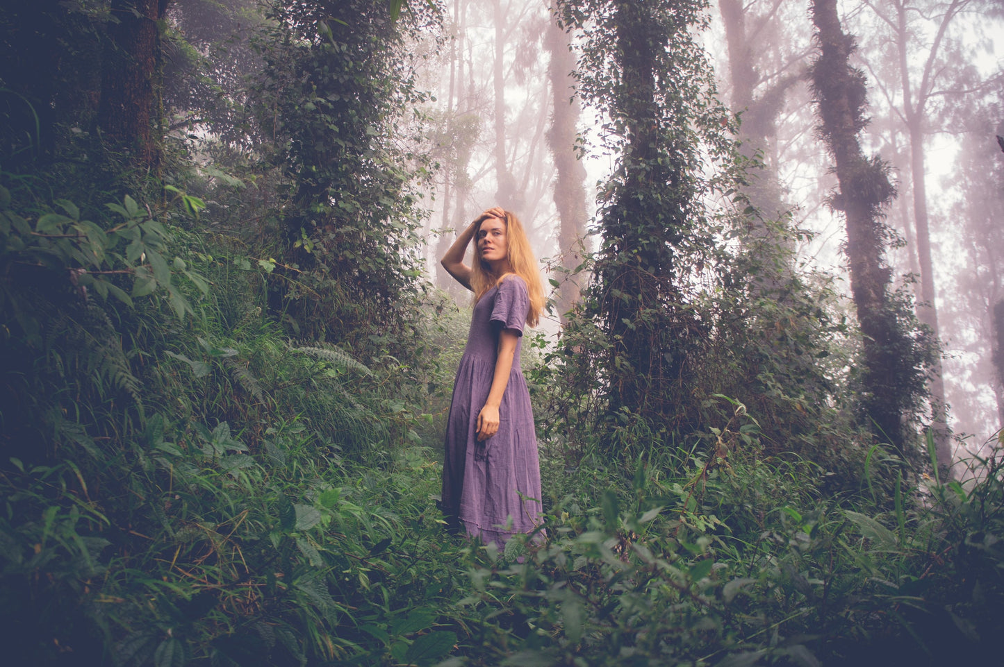 Elven bohemian dress • Medieval Dress • Witch dress • Fairy dress with pockets • Organic cotton dress • Renaissance dress • Gypsystyle