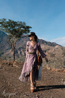 Wild at heart wrap dress with tassels | Lavender