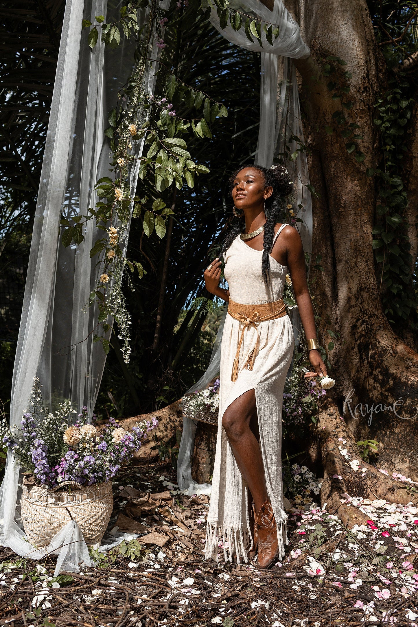 Greek goddess off shoulder dress