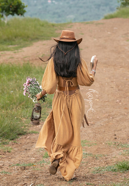 Bohemian dream tie back dress | Ochre