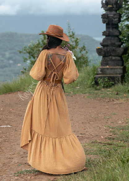 Bohemian dream tie back dress | Ochre