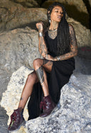 Black tribal dress